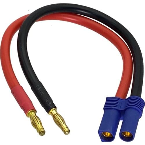 1pce EC5 female to 4mm banana plug 10AWG 20CM wire for icharger308 406 charger