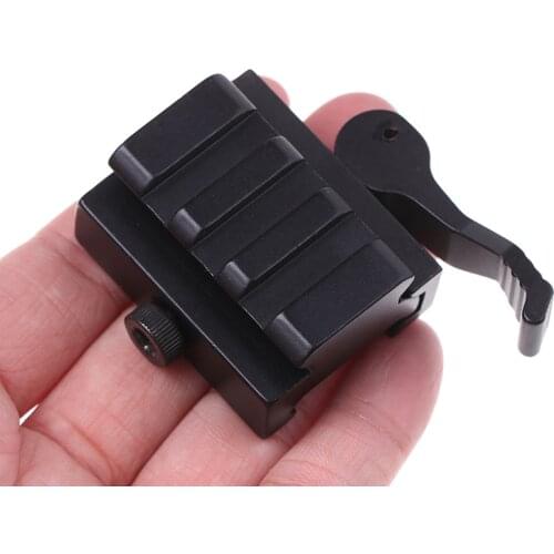1pcs Tactical Compact Quick Release Picatinny Weaver Rail Rifle Scope Mount Ety Four Slot Quick Release Heighten The Bracket