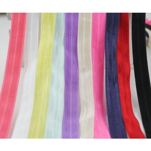 5/8'' 16mm 20 yards elastic ribbon Fold Over Elastic FOE webbing accessories headwear elastic band