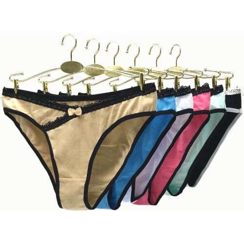 6 Pieces/Lot Womans Panties Cotton Underwear Lace Briefs Sexy Underpants Knickers Cute Intimate Women Lingerie Low Waist Female