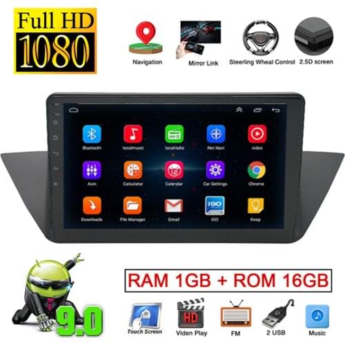 10.1" Android 9.0 FM Car Radio Stereo Car Audio Multimedia Player GPS Navigation BT Music Player for BMW X1 E84 2009-2013 2 Din