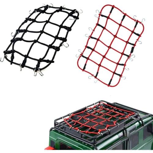 RC Car 1/10 1/8 Elastic Luggage Net with Hook for 1:10 RC Crawler Traxxas Trx-4 Axial SCX10 90046 Tamiya RC4WD D90 Roof Rack