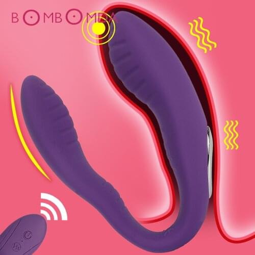 Wireless Vibrator Adult Toys For Couples USB Rechargeable Dildo G Spot U Silicone Stimulator Dildo Vibrators Sex Toy For Woman