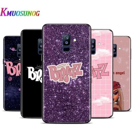 Fashion Brand Doll Bratz Luxury For Samsung Galaxy A9 A8 Star A8S A7 A6 A6S A5 A3 Plus 2018 2017 2016 A750 Black Phone Case