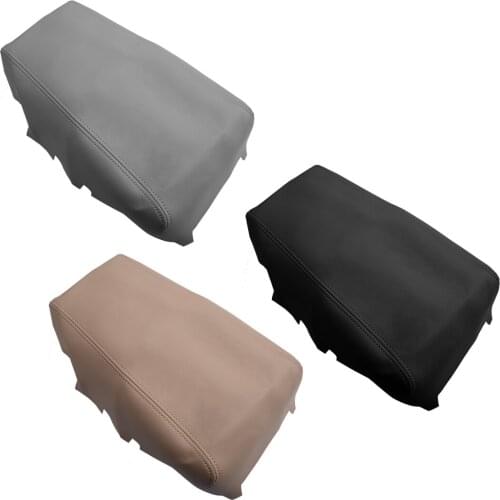 Black/Gray/Beige Car Interior Center Console Armrest Lid Leather Skin Cover fit for Nissan Altima 2015 2014 2013