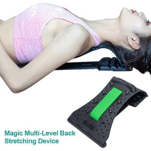 Arc-shaped Back Massager Neck Protection Cushion Acupuncture Lumbar Cervical Spine Stretcher For Relief Chronic Herniated Disc