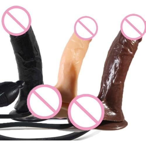 Pump Dildo Hefty Probe Inflatable Butt Plug Expandable Vaginal Anal Balloon Ass Adjustable Intumescent Stopper masturbation toys