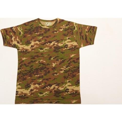 Military T-shirt vegetata Italian cotton soft air
