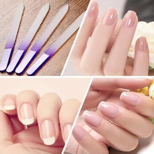 Hot sale 4 Pcs Durable Glass Nail Files Nail Art Acrylic Tip Buffer Buffing Manicure Tool
