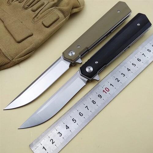 KESIWO folding knife pocket 9cr18mov blade G10 handle tactical camping hunting survival knives flipper outdoor EDC hand tools