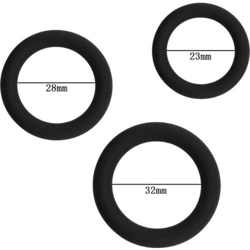 Penis Rings Silicone Male Enhancement Exercise Bands O Ring 3 Different Size Flexible Rings dropshipping