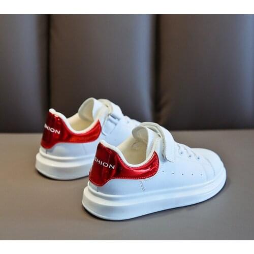 Sneakers for Girls 2021 Solid Velcro Slip-On Breathable Deodorant Soft Comfy Corrugated Sole Anti-Slippery Boys Shoes Sneakers