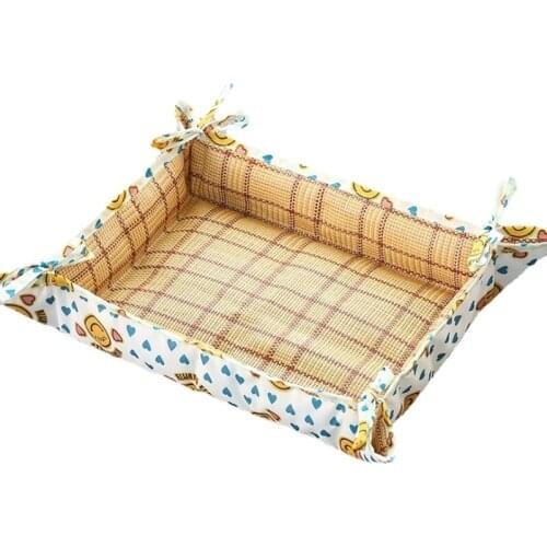 Dog Beds Nest Pet Summer Mat Cooling Ice Mat Breathable Cats Nest Mat Washable Pet Products Pet Bed Dog Bed sofa mat bed