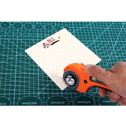 INNE Rotary Cutter Leather Tool 45mm Kit Sewing Accessories Model Carving Knife PVC Cutting Mat Double Side Multi Size DIY Craft