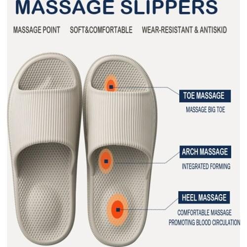 TZLDN 2019 Summer Massage Slipper Couples Beach Sandals Flip Flops Men Women Indoor Home Slippers