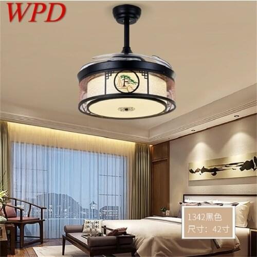 WPD Ceiling Fan Light Invisible Lamp With Remote Control Contemporary Elegance For Home Dining Room Restaurant