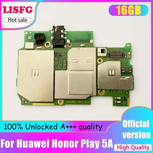 Unlocked For HUAWEI Honor Play 5A Motherboard 16GB 100% Tested Logic Board For HUAWEI Honor Play 5A Mainboard WIth Full Chips