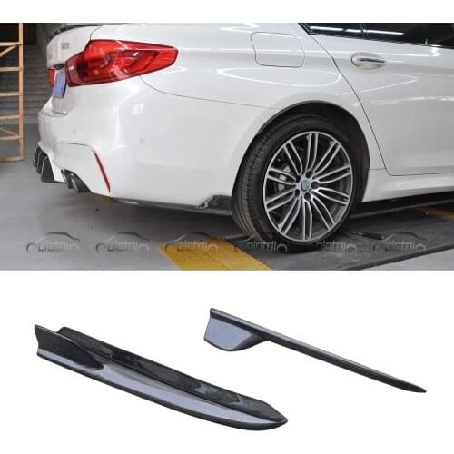 Real Carbon Fiber Rear Bumper Splitters Spoiler Lip For BMW G30 F90 M5 MTech M Sport 2018UP