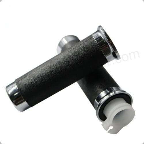 25mm Retro Scooter Handlebar Grip Motorcycle Black Handle Bar Hand Grips