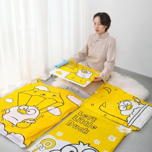 Closet Hanging Organizer Vacuum Bag For Clothes Storage Bag With Valve Compressed Space Saver Reusable Packet Compression Bag