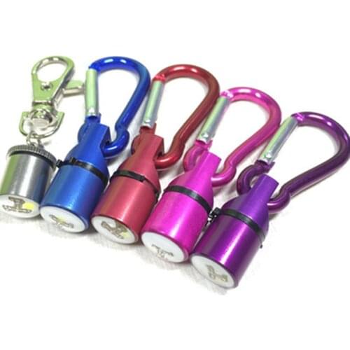 1Pcs Keychain Shape LED Flashlight Pet Pandent Glow In The Dark Bright Pets Supplies Accessories Cat Dog Collar Leads Light