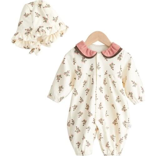 Spring and autumn new girl baby romper romper baby clothes baby clothes baby jumpsuit