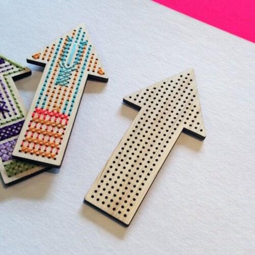 Sale 50pcs Individual Small Arrow to Stitch Embroidery on Wood cross stitch