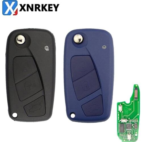 Free Shipping ( 1pcs ) Black Colour 3 button 433Mhz Remote Key For FIA 500 Panda Punto Bravo Delphin Key PCF7946 chip