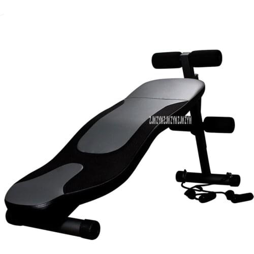 YH-058 S-Shape Sit Up Bench Household Supine Board Multifunctional Dumbbell Stool Crunch Bench Ab Chair 5 Gear Height Adjustment