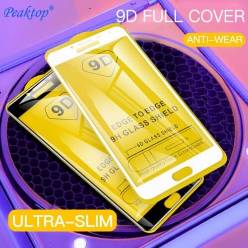 Full Glue Tempered Glass Protection For SamSung Galaxy A3 A5 A7 2017 A5 A6 A8 Plus 2018 A 8 J7 Screen Protector Cover Film Glass