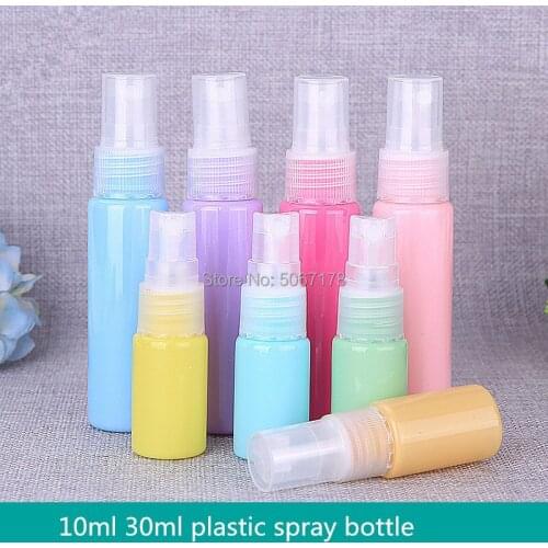 10/30/50/100pcs 10ml 30ml Travel Colourful Plastic Perfume Atomizer Mini Portable Empty Spray Refillable Bottle Makeup Tools