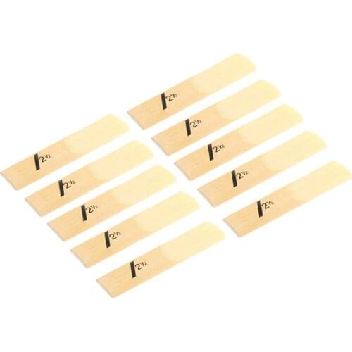 10 Pack Eb Alto Sax Saxophone Reeds Strength 1.5 2.0 2.5 3.0 3.5 4.0 Saxophone Reed Woodwind Instrument Parts Accessories