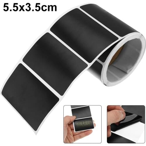 120pcs Chalkboard Stickers Waterproof Kitchen Spice Label Stickers Home Jars Bottles Tags Blackboard Labels 55*35mm