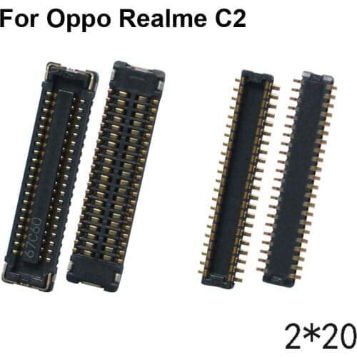 5pcs For OPPO REALME C2 LCD display screen FPC connector For OPPO REALME C 2 logic on motherboard mainboard REALMEC2
