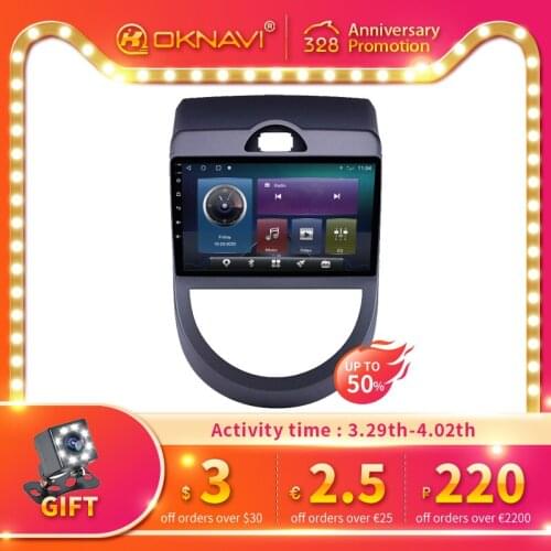 6G 128G Autoradio Car Radio for KIA SOUL 2010-2013 Multimedia Player Android 10.0 1din 2 Din Car Intelligent System Bluetooth