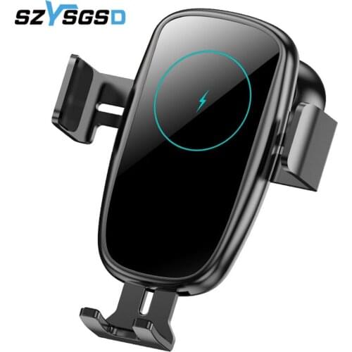Automatic Clamping 15W Wireless Car Charger For iPhone 12 Pro XS XR X 8 11 Pro Samsung S20 S10 Qi Fast Charging Car Phone Holder