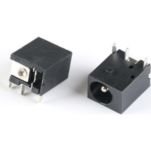 Free shipping 20PCS DC-044 Round DC power socket DC044 5.5 - 2.1 MM 5.52.1mm sockets female connector 3pins soldering
