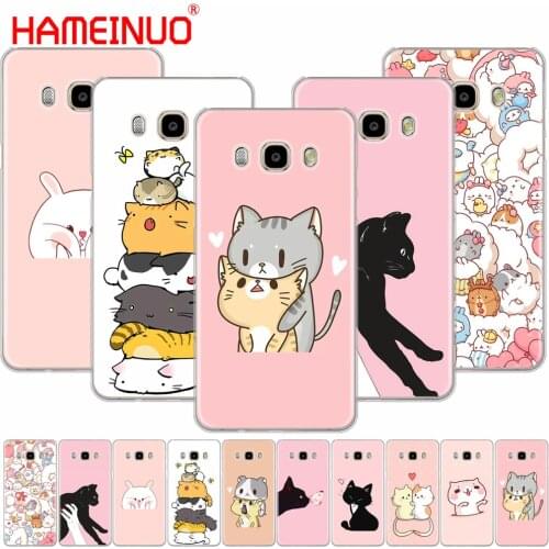 HAMEINUO Kawaii Molang Cartoon Anime dog cat cover phone case for Samsung Galaxy J1 J2 J3 J5 J7 MINI ACE 2016 2015 prime