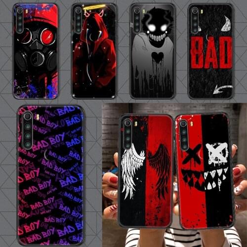 Devil Bad Boy Anime Phone case For Xiaomi Redmi Note 7 7A 8 8T 9 9A 9S 10 K30 Pro Ultra black 3D Etui fashion coque pretty