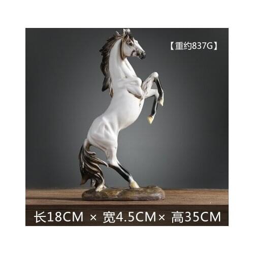 Animal Horse Creative arts and crafts ornaments retro cabinet office decor minimalist modern living room Home Furnishing