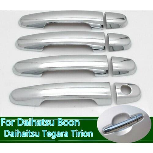 For Daihatsu Boon 2004 - 2015 Daihaitsu Tegara Tirion New Chrome Car Door Handle Cover Cup Bowl Trim Car Styling