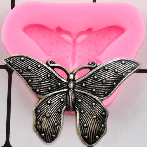 Polka Dot Butterfly Silicone Mold Chocolate Fondant Molds DIY Baking Cake Decorating Tools Cupcake Topper Candy Clay Resin Mould