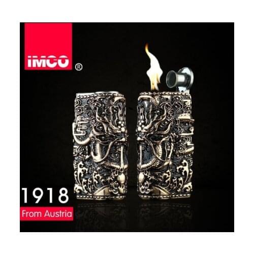 IMCO Copper Kerosene Creative Windproof Personality Armor Vintage Vintage Kerosene Lighter