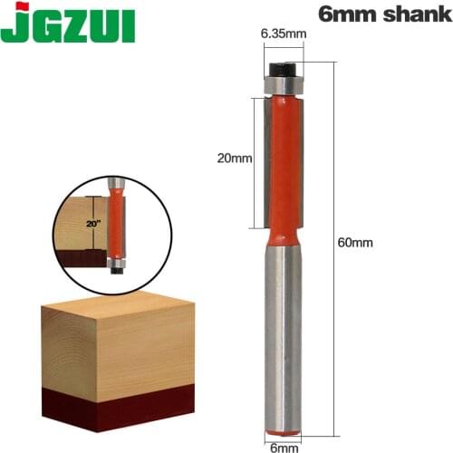 1pcs 6mm" Shank Flush Trim Router Bits for wood Trimming Cutters with bearing woodworking tool endmill milling cutter