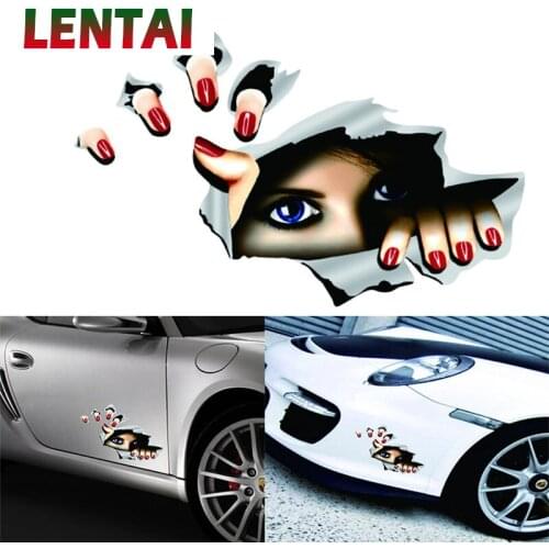 LENTAI For Opel astra h j g insignia vectra c corsa d zafira b Nissan qashqai j11 juke tiida 1PC Car 3D Stickers Eyes Styling