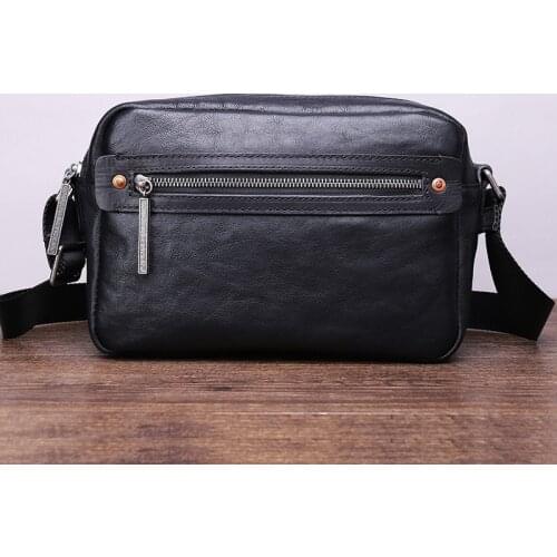 New Handmade Leather Men Shoulder Casual Bag Korean Fashion & Sports Full Grain Leather messenger Bags