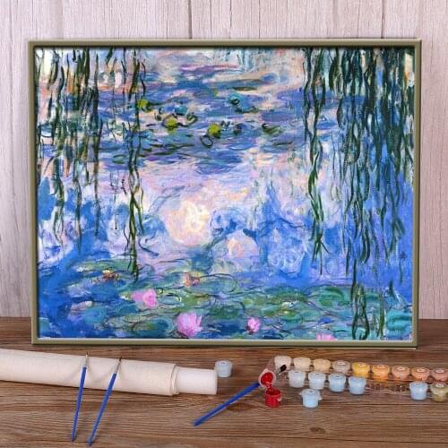 Tree Landscape DIY Painting By Numbers Complete Kit Acrylic Paints 50*70 Picture By Numbers Photo Wall Decoration Drawing