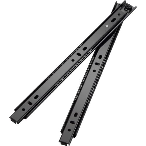 Drawer Slide Rail 4-20 Inch Ball Bearing Three Fold Full Extended Furniture Hardware