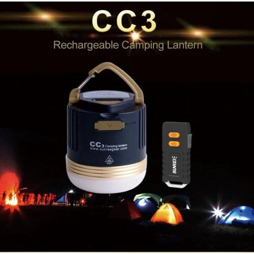 SUNREI CC3 Rechargeable Outdoors Camp Lamp Emergency Lamp Portable Waterproof Climbing LED Lantern Solar USB 9900mAh Battery
