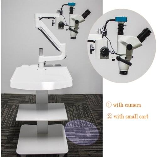 Full set Dental Lab Monocular Digital USB Surgical Microscope with Camera+Cart